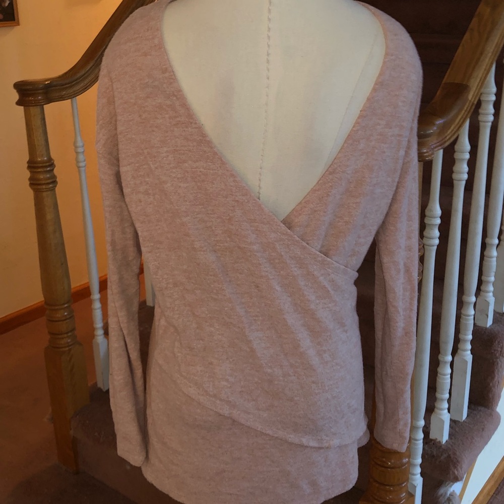 J Crew Soft Crew Long-sleeve w/ Slouchy Open Back